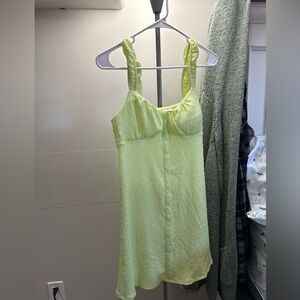 Lime Green Sleeveless dress
